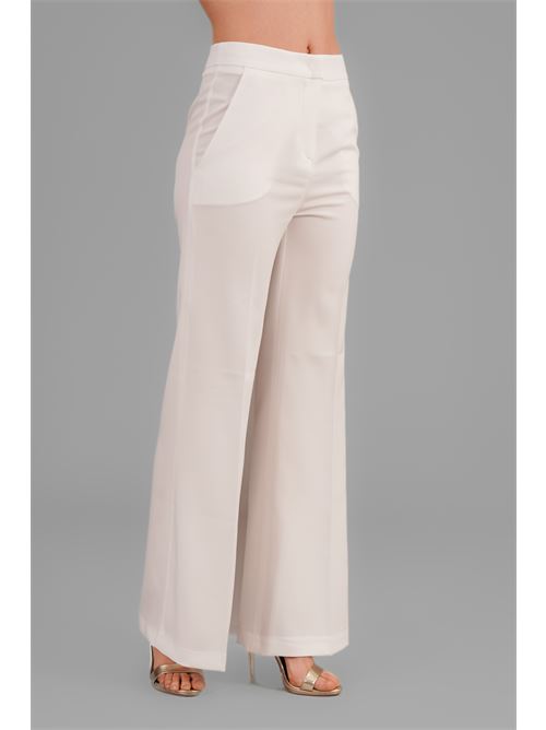 Pantalone in vigogna elastica federica erre | RAFAL 594BIANCO